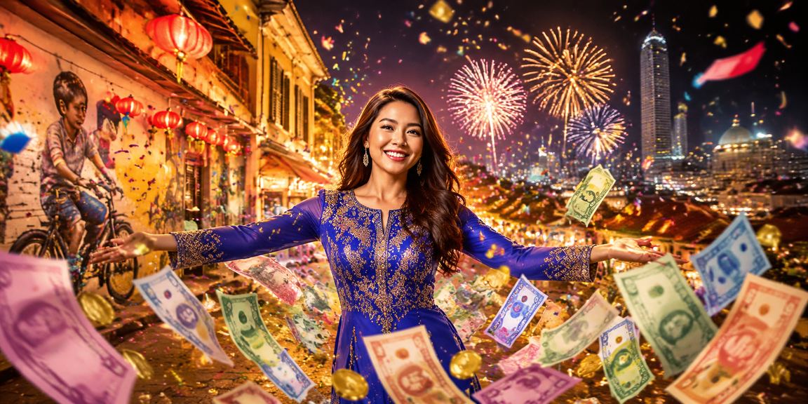 Promosi cashback slot perayaan dengan baju kurung di Penang